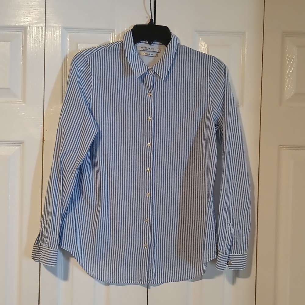 Scotch and Soda Striped Button Down Shirt - Picture 1 of 8